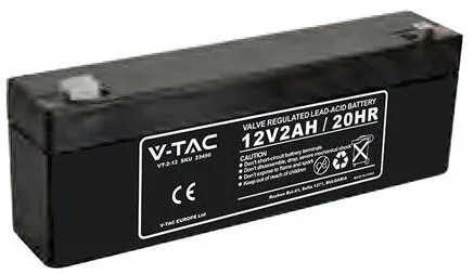 V-TAC Acumulator GEL PLUMB 12V 2AH178X35X66MM