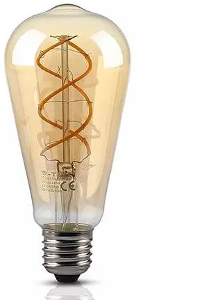 V-TAC BEC LED ST64 E27 5W CU FILAMENT 2200K ALB CALD MODEL VINTAGE