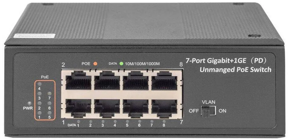 Switch Digitus Switch Digitus PoE industrial 7-port Gigabit