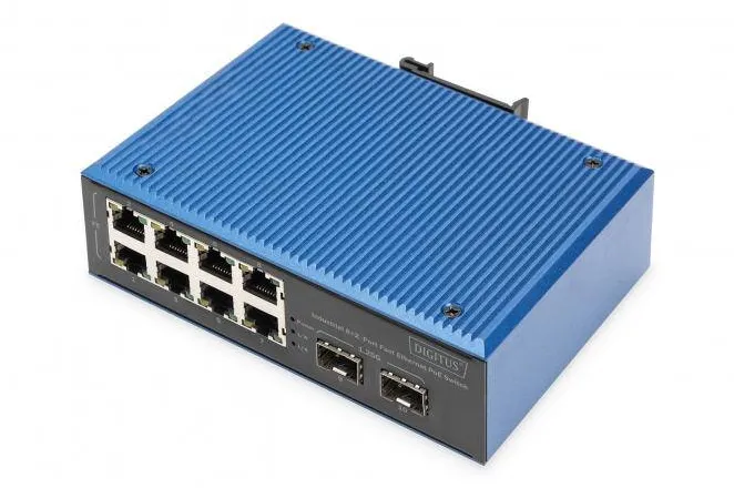 Switch Digitus Switch Digitus Fast Ethernet PoE Industrial 8+2