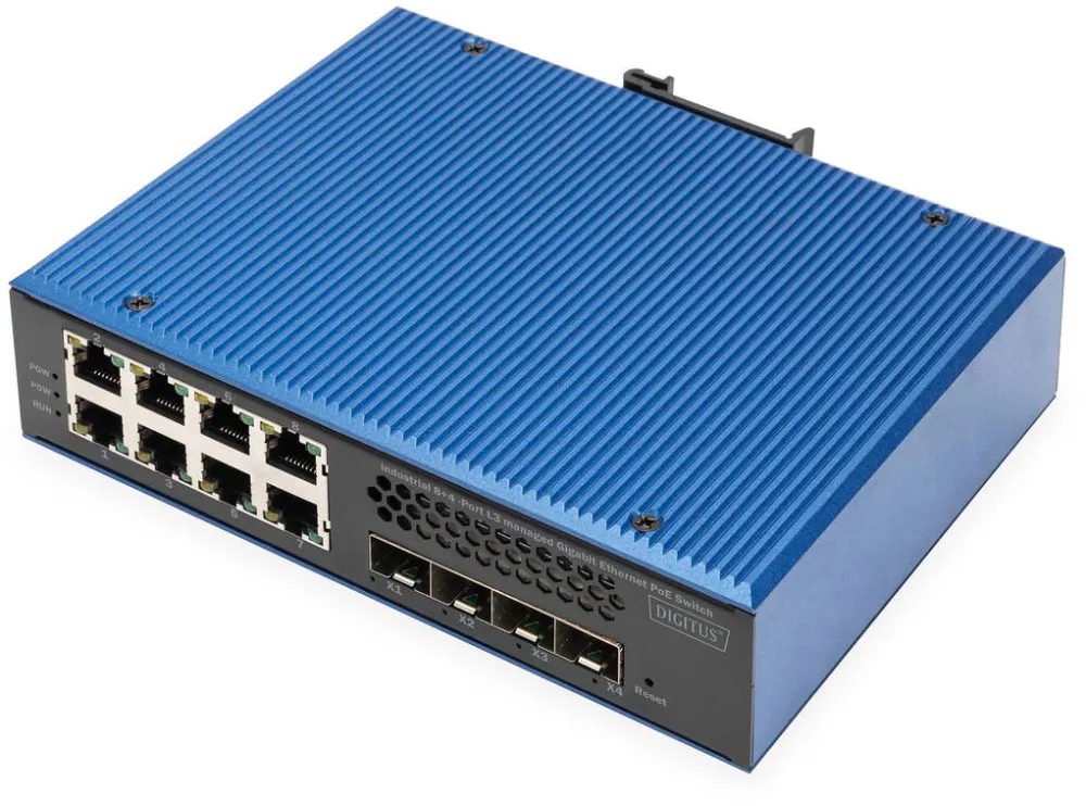 Switch Digitus Switch Digitus Gigabit Ethernet PoE Ind. 8+4SFP