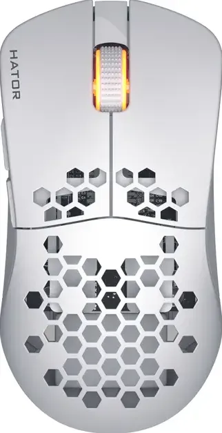 Mouse HATOR wireless Stellar Pro, Alb