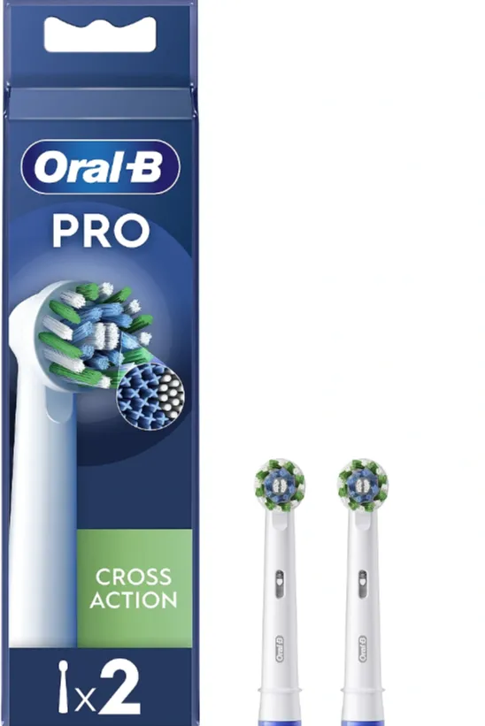 ORAL-B EB50RX-2 Cross Action Replaceable toothbrush heads, 2 pcs, White