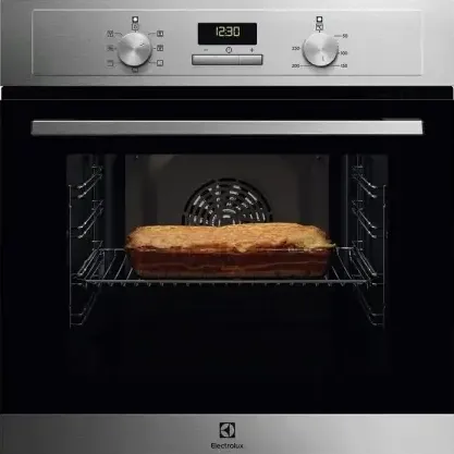 ELECTROLUX Cuptor incorporabil Electrolux EOF3F50TX, Electric, 72 l, Autocuratare catalitica, Surround Cook, Timer cu display electronic, Grill, Clasa A, Inox