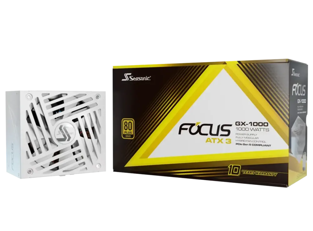 Sursa PC Seasonic FOCUS GX ATX 3 (2024), 80+ Gold, 1000W white