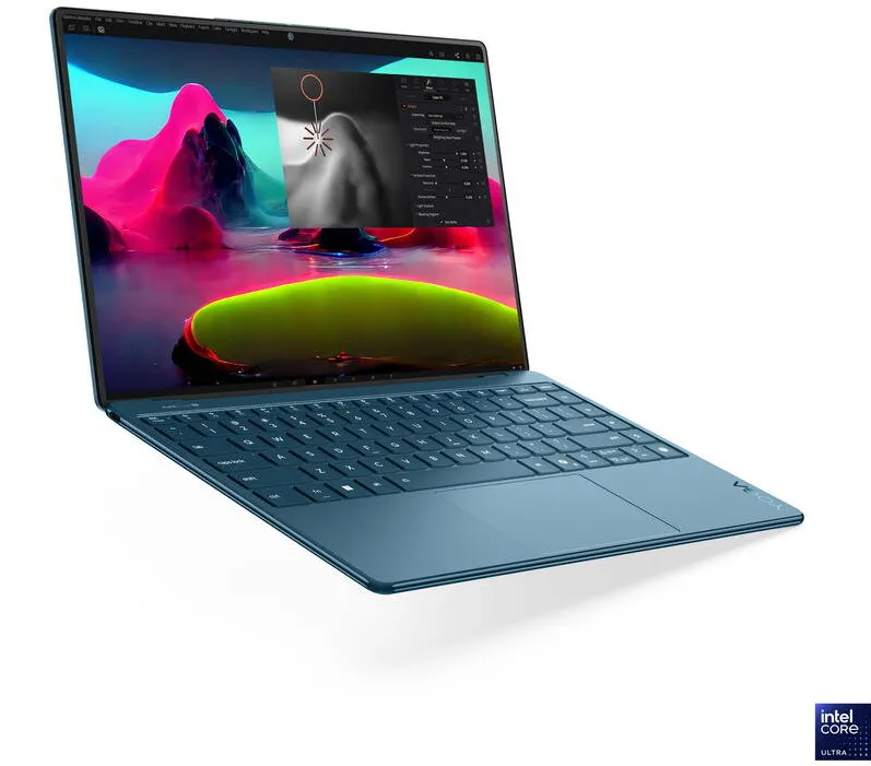 Ultrabook Lenovo 14'' Yoga Slim 9 14ILL10, 4K WQUXGA OLED, Procesor Intel Core Ultra 7 258V (12M Cache, up to 4.80 GHz), 32GB LPDDR5X, 1TB SSD, Intel Arc 140V, Win 11 Home, Tidal Teal