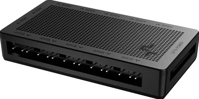 Deepcool SC700, fan controller (black, 12-port ARGB hub)