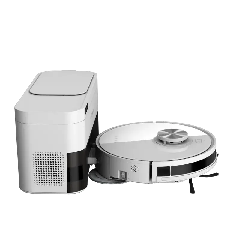 Robot de curățat cu colector de praf ARC0006S, 2 în 1 și rezervor de praf, 4000 Pa, baterie de 3200 mAh, Alb