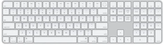 Tastatura Apple Magic Keyboard with Touch ID and Numeric Keypad for Mac models with Apple silicon - International English - White Keys