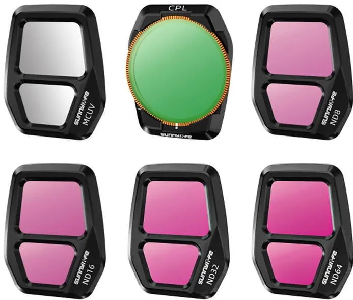 Sunnylife Lens Filter A3S-FI929 6pcs Mixture for AIR 3S