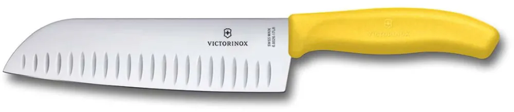 Victorinox Cutit elvetian Santoku clasic 17cm galben
