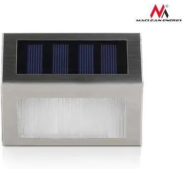 MACLEAN MCE119 Solar Light Outdoor Lamp 2LED inox