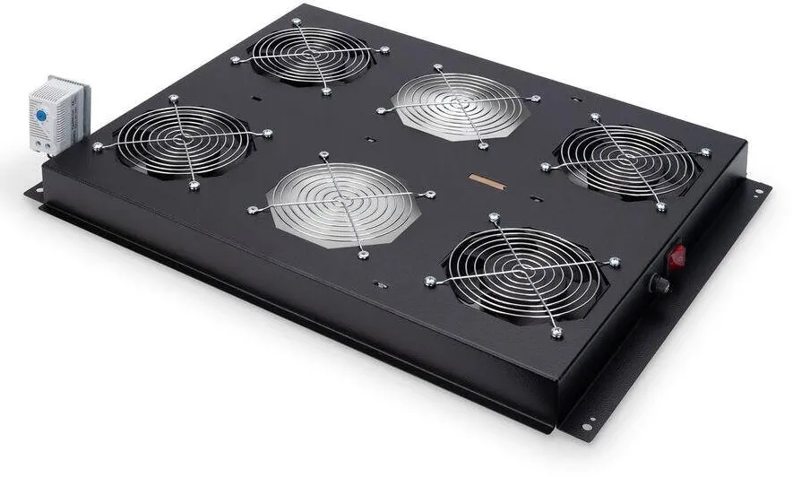 Accesoriu Retea Assmann Ventilator Superior Unique 4 Ventilatoare Negru