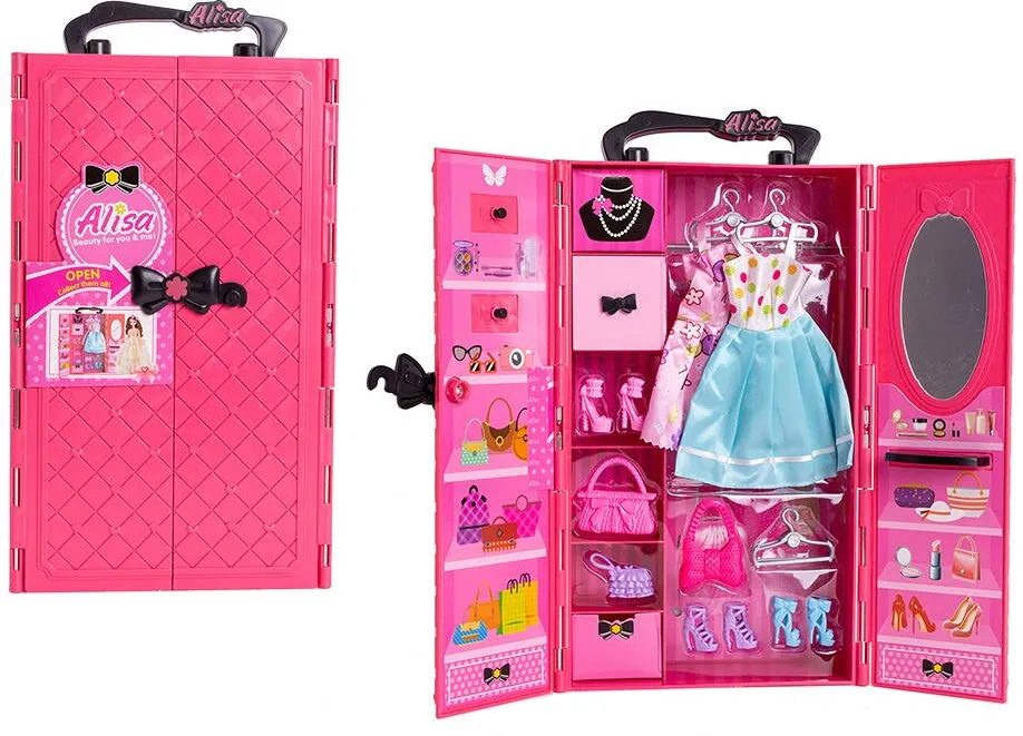 Accesoriu Jucarii ASKATO Dressing room with equipment - pink