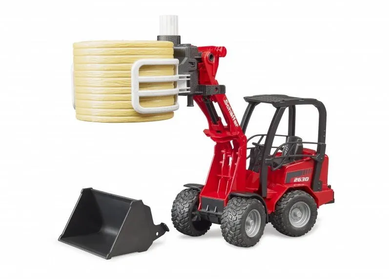 Masinuta BRUDER Schaffer Wheel lo ader with accessories
