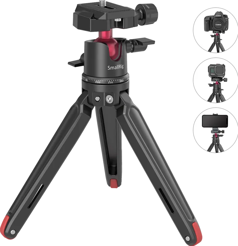 SmallRig 2664 Tabletop Minitripod with Panoramic Ballhead