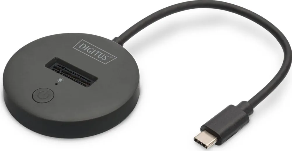 Docking Station Digitus USB-C->NVMe/SATA SSD schwarz