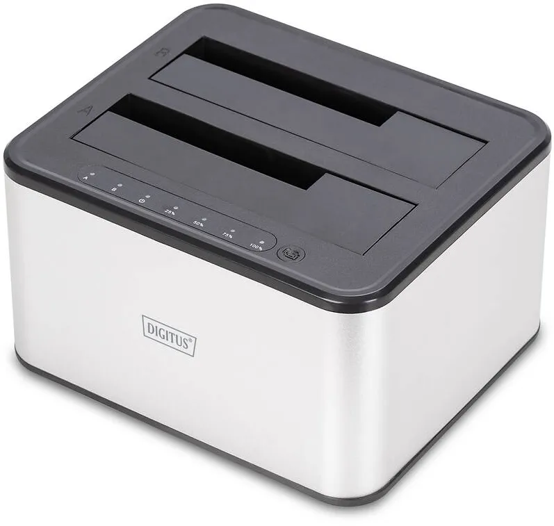 Docking Station Digitus 2x 2,5"/3,5" SATA HHD, SSD Silver