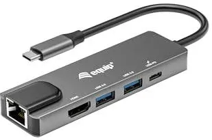 Docking Station EQUIP Equip Dock USB-C->HDMI,2xUSB3.0,GbE,100WPD           25cm si