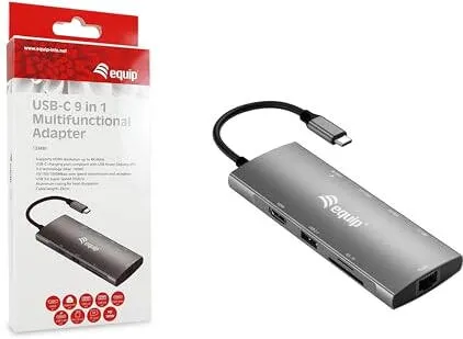 Docking Station EQUIP Equip Dock USB-C->HDMI,GbE,USB2.0,3xUSB3.0,100WPD,+  25cm si