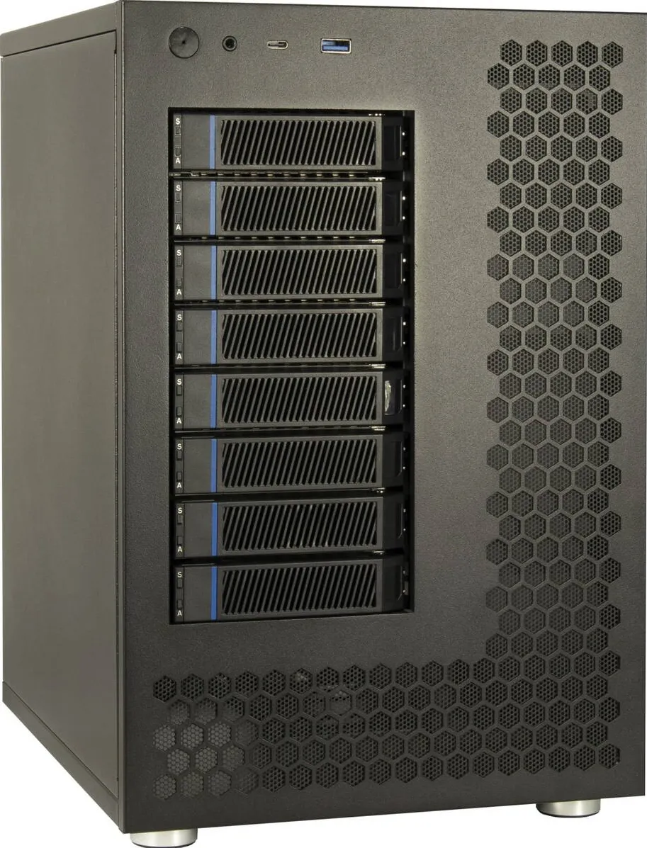 Carcasa PC Inter-Tech Inter-Tech  Mini IPC NAS-8 ITX,, 240x295x362