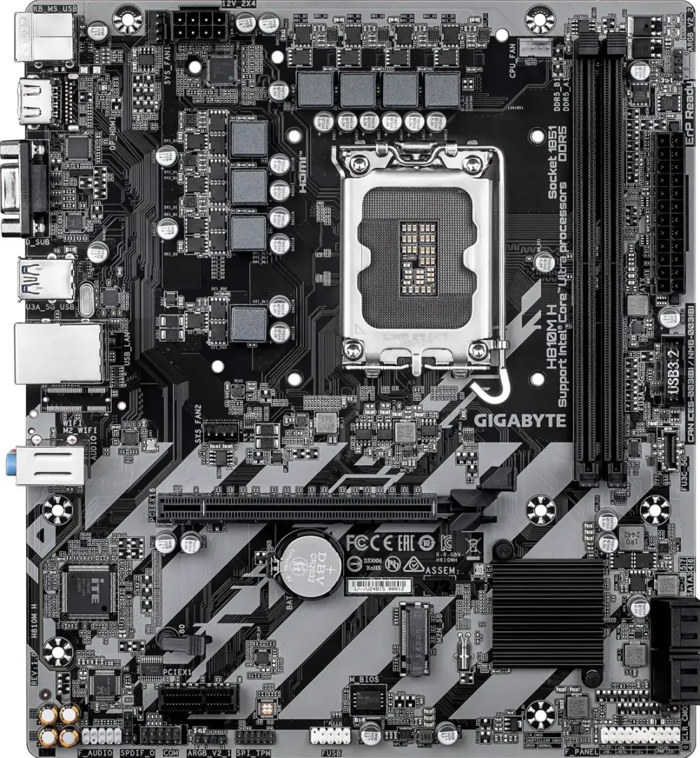 Placa de Baza GIGABYTE Intel 1851 H810M H