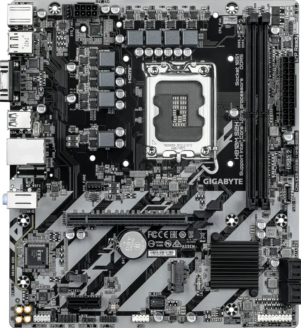 Placa de Baza GIGABYTE Intel 1851 H810M S2H