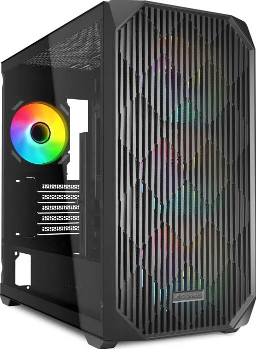 Carcasa PC Sharkoon MK3 RGB, tower (black, tempered glass)