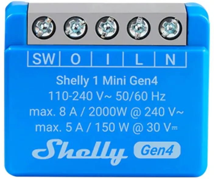 Controller Shelly Shelly 1 Mini Gen4 Zigbee/Matter
