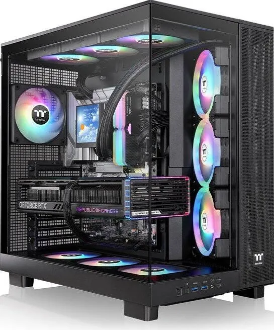 Carcasa PC Thermaltake View 380 XL TG ARGB (black, tempered glass x 2)