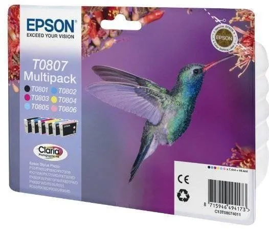 Cartus Imprimanta Epson MULTIPACK CMYK-LC-LM C13T08074011 6X7,4ML ORIGINAL STYLUS PHOTO R265