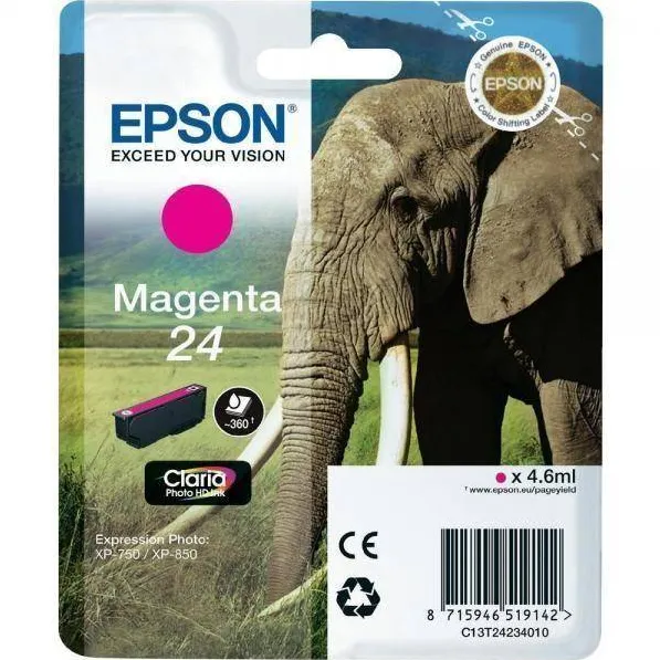 Cartus Imprimanta Epson MAGENTA NR.24 C13T24234010 4,6ML ORIGINAL XP-750