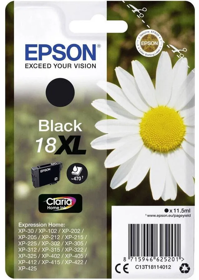 Cartus Imprimanta Epson Ink T1811 C13T18114012 Black XL