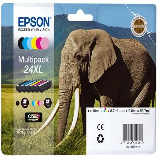 Cartus Imprimanta Epson Cerneala Epson Multipack 6-colours 24XL Claria Photo HD