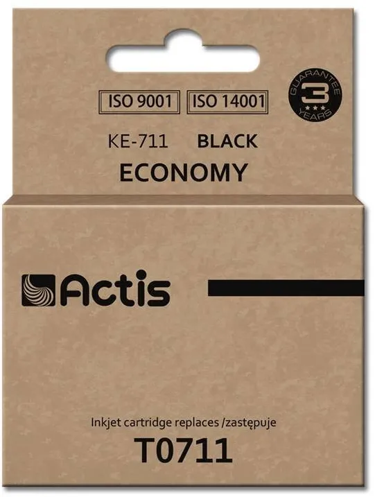 Cartus Imprimanta ACTIS Compatibil KE-711 for Epson printer; Epson T0711/T0891/T1001 replacement; Standard; 15 ml; black