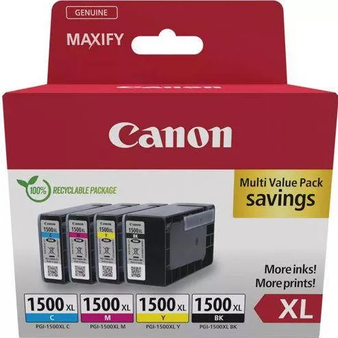 Cartus Imprimanta Canon PGI-1500 XL BK/C/M/Yk Multipack