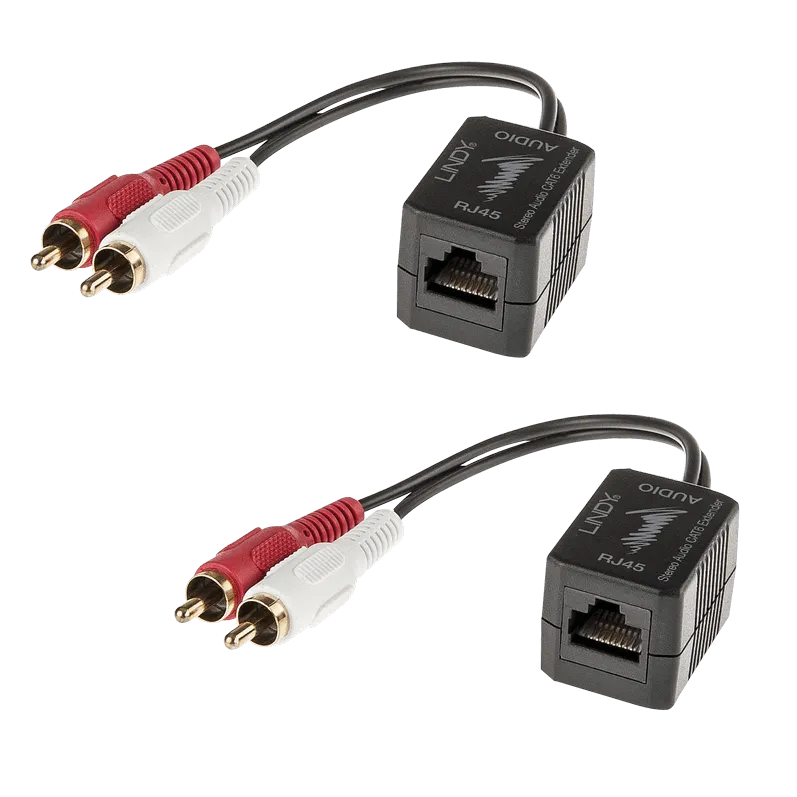 Lindy Stereo Audio Extender Cat.5/6 500m 2x RCA