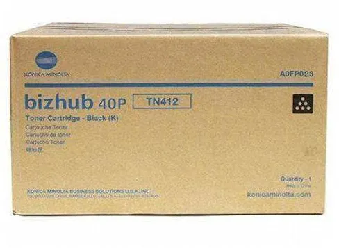 Toner imprimanta Konica-Minolta TN-412 A0FP023 19K ORIGINAL KONICA MINOLTA BIZHUB 40P