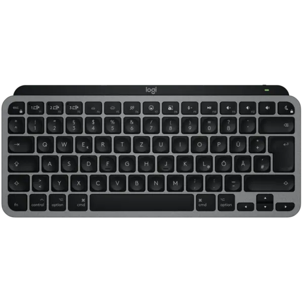 Tastatura LOGITECH MX Keys mini for Mac, space Gray, black/grey, LEDs white, Logi Bolt, USB/Bluetooth, US