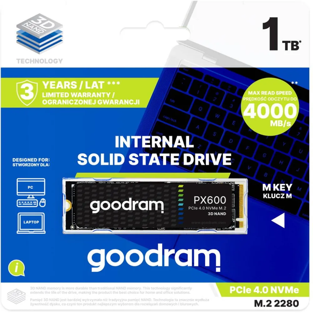 PR-PX600-2K0-80 internal M.2 2000 GB PCI Express 4.0 3D NAND NVMe