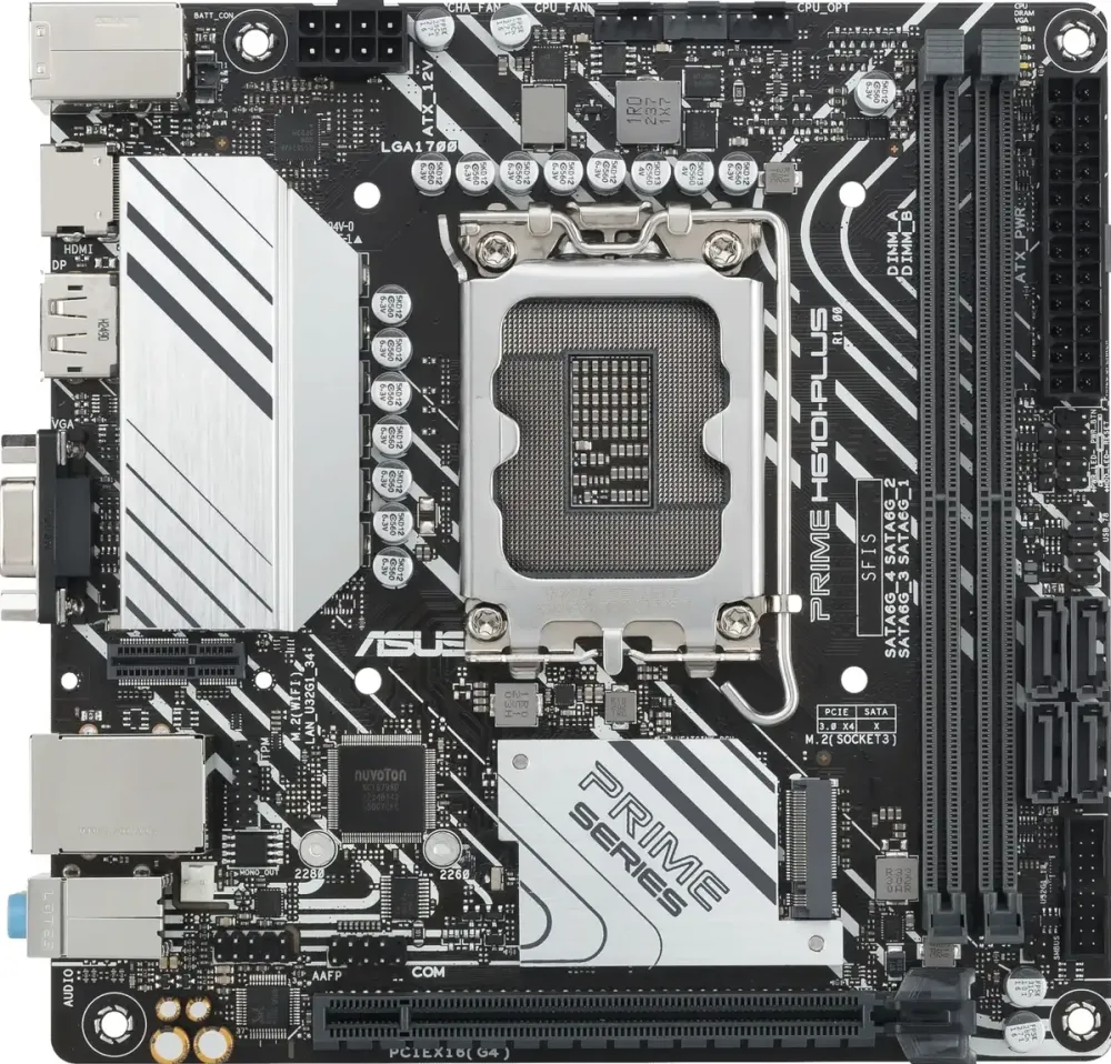 Placa de Baza Asus PRIME H610I-PLUS-CSM (AMD,AM4,DDR4,mATX)