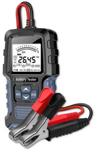 QOLTEC Digital load tester with LCD display | 12V | 24V | 3Ah-250Ah