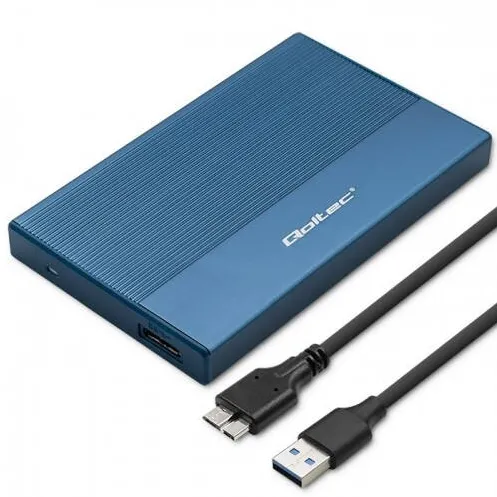 Rack QOLTEC Enclosure for SSD HDD 2.5, SATA, USB 3.0,2TB