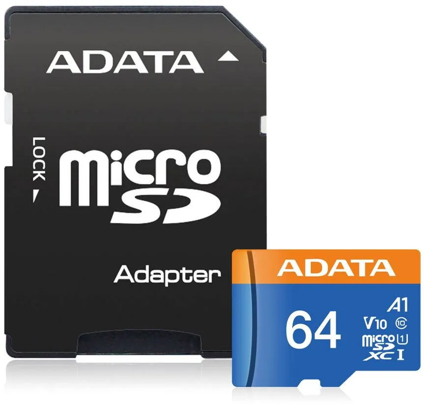 Card de Memorie ADATA 64GB Premier microSDXC CLASS 10 A1-RETAIL W/1 ADAPTER