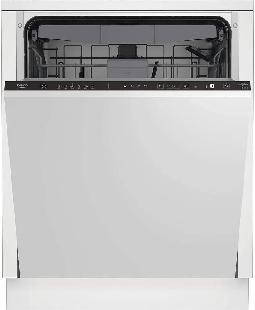 BEKO Masina de spalat vase incorporabila Beko BDIN36530, 15 seturi, 6 programe, AutoDoor Opening, Touch control, Indicator luminos podea, Clasa D, 60 cm