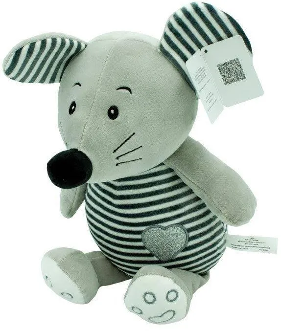 TULILO Jucarie Plush Striped cuddles - Mouse 26 cm 9150