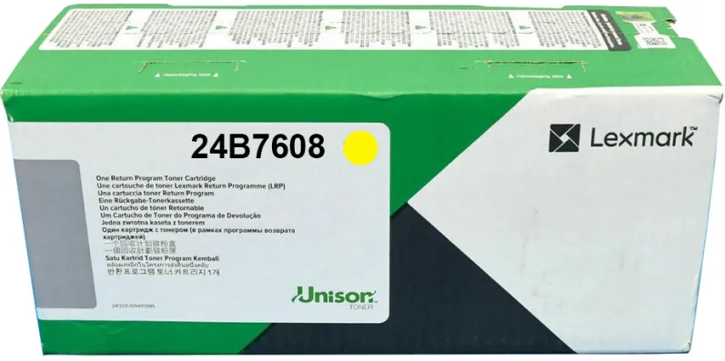 Toner imprimanta Lexmark 24B7608 YELLOW 12 K