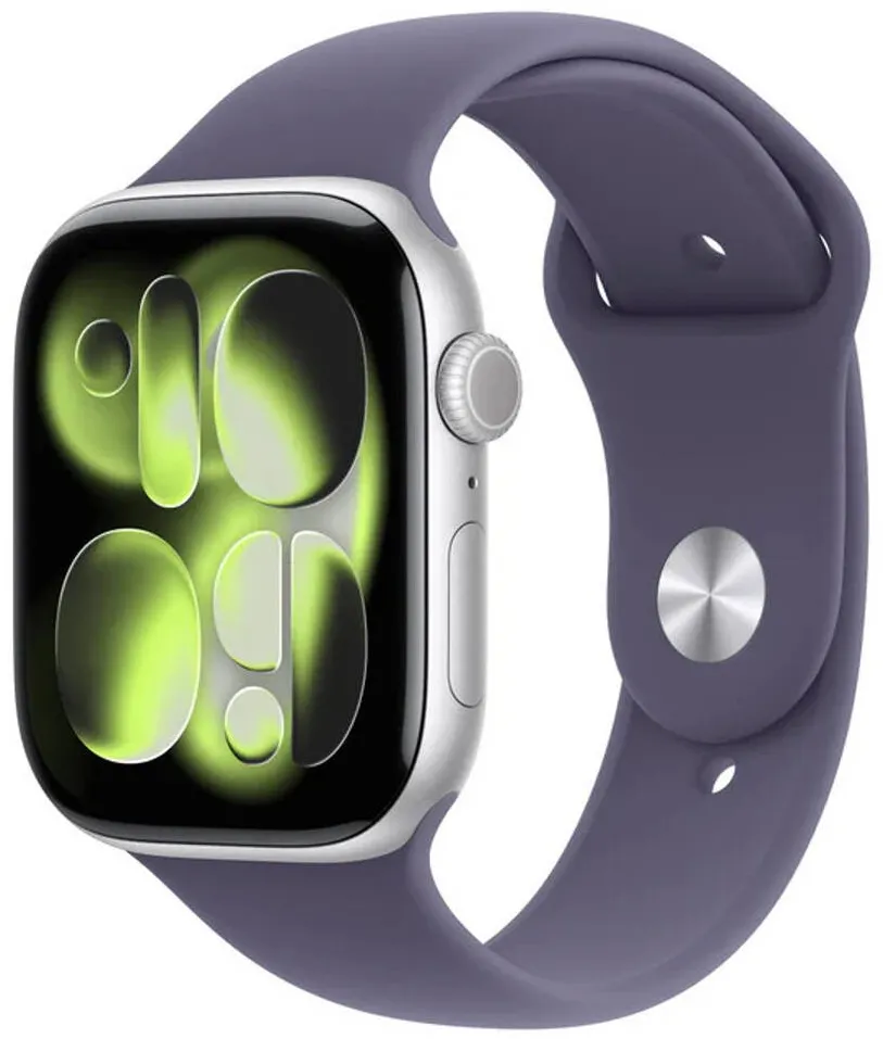Smartwatch Apple Watch Series 11 GPS 46mm Silver Aluminium Case with Purple Fog Sport Band - M/L