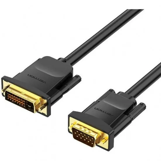 Vention Cablu DVI (24+1) la VGA EABBG 1.5m, 1080P 60Hz (negru)- bulk