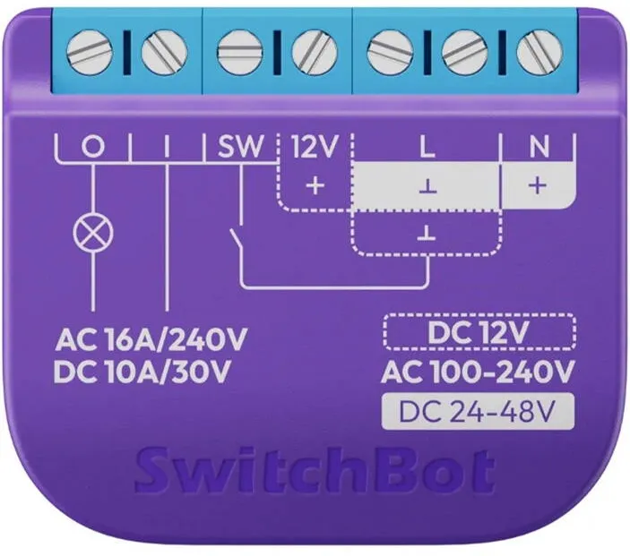 SwitchBot Comutator de releu inteligent 1 cu contact fara tensiune
